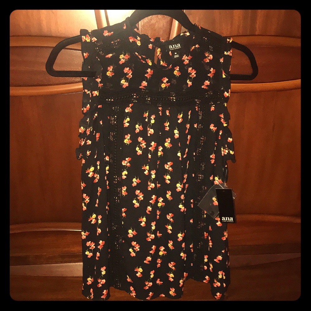 NWT Sleeveless Semi-Sheer Top